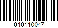 Barcode for 010110047