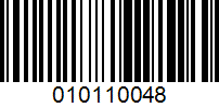 Barcode for 010110048