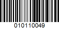 Barcode for 010110049