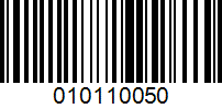 Barcode for 010110050