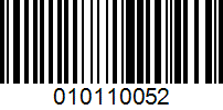 Barcode for 010110052