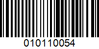 Barcode for 010110054