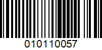 Barcode for 010110057