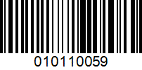 Barcode for 010110059