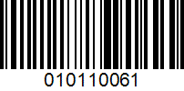 Barcode for 010110061