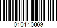 Barcode for 010110063