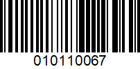 Barcode for 010110067