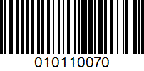 Barcode for 010110070