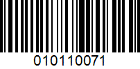 Barcode for 010110071