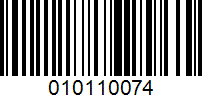 Barcode for 010110074