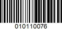 Barcode for 010110076