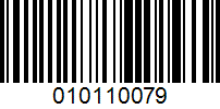 Barcode for 010110079