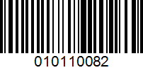 Barcode for 010110082