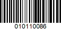 Barcode for 010110086