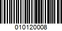 Barcode for 010120008