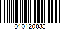 Barcode for 010120035