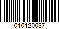 Barcode for 010120037