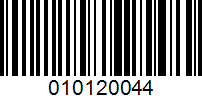 Barcode for 010120044