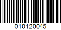 Barcode for 010120045