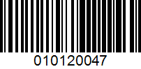 Barcode for 010120047