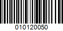 Barcode for 010120050