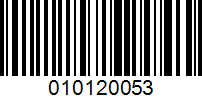 Barcode for 010120053