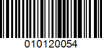 Barcode for 010120054