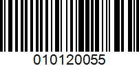 Barcode for 010120055