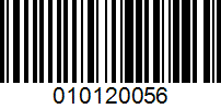 Barcode for 010120056