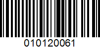 Barcode for 010120061