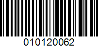 Barcode for 010120062