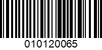 Barcode for 010120065