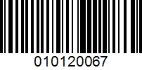 Barcode for 010120067