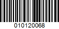 Barcode for 010120068