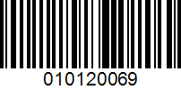 Barcode for 010120069