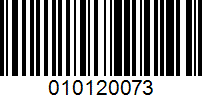 Barcode for 010120073