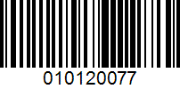 Barcode for 010120077