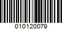 Barcode for 010120079