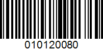 Barcode for 010120080