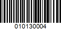 Barcode for 010130004