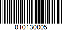 Barcode for 010130005