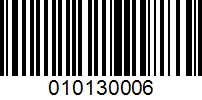 Barcode for 010130006