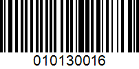 Barcode for 010130016