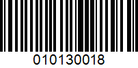 Barcode for 010130018