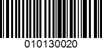 Barcode for 010130020