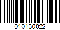 Barcode for 010130022