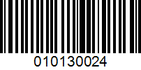 Barcode for 010130024