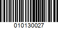 Barcode for 010130027