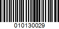 Barcode for 010130029