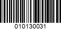 Barcode for 010130031